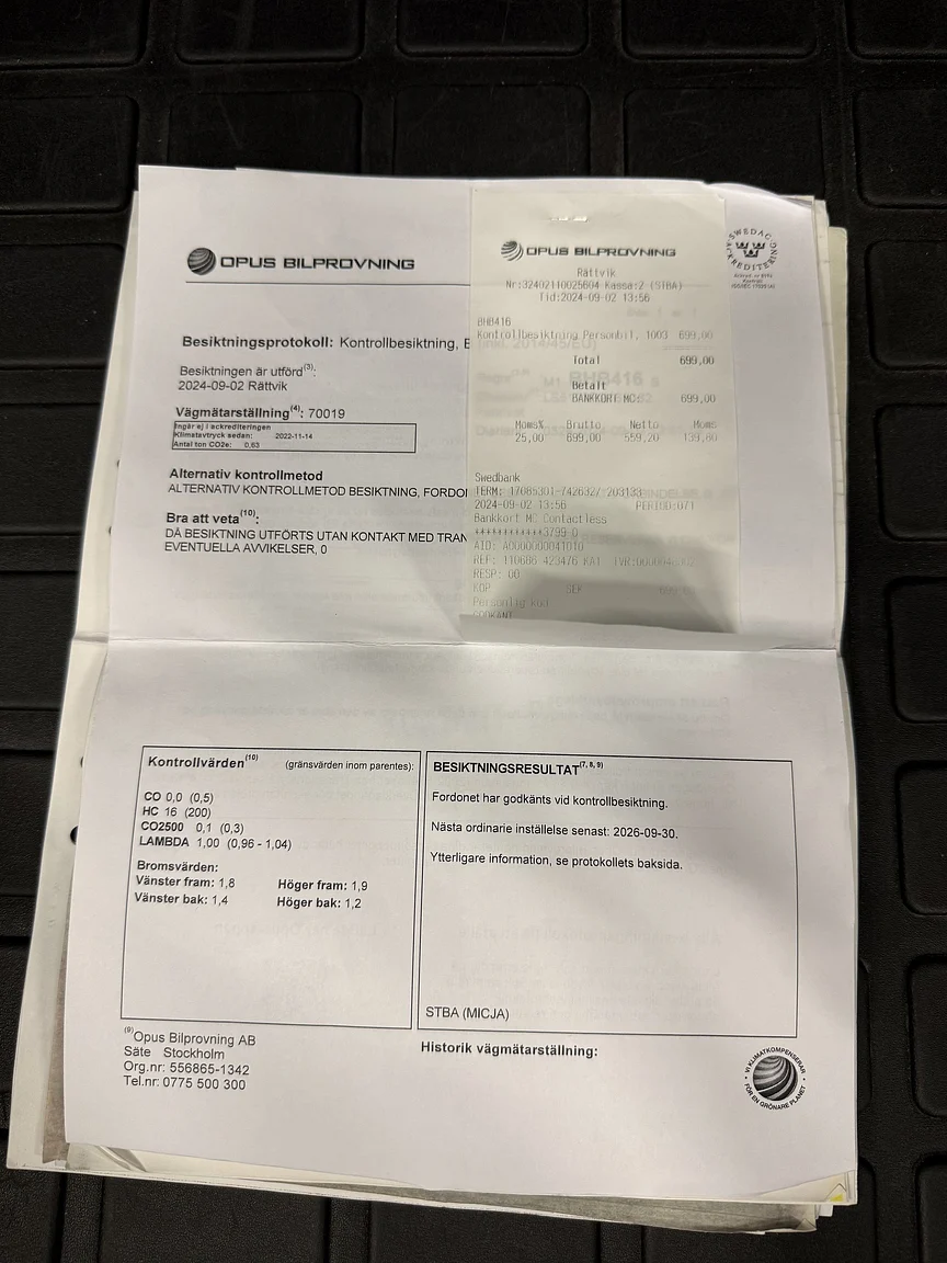 Dokumentation för 1994 Volvo 850 2.5 SE (10)