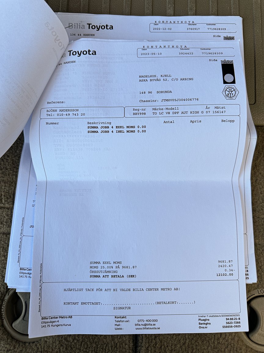Documentation for 2008 Toyota Land Cruiser 4.5 4WD V8