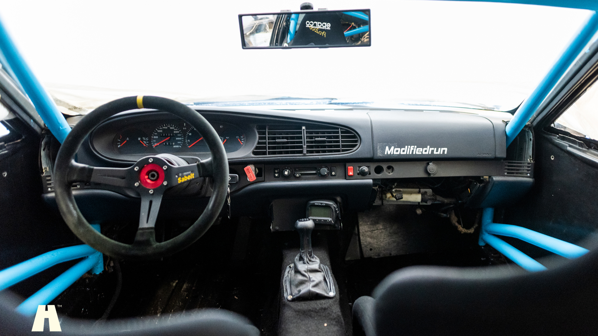 Interiörbild 1992 Porsche 968 Trackday