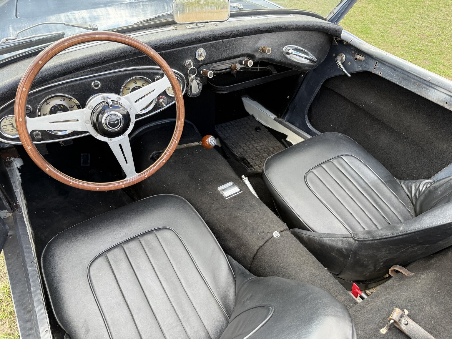 Interiörbild 1958 Austin-Healey 100-6