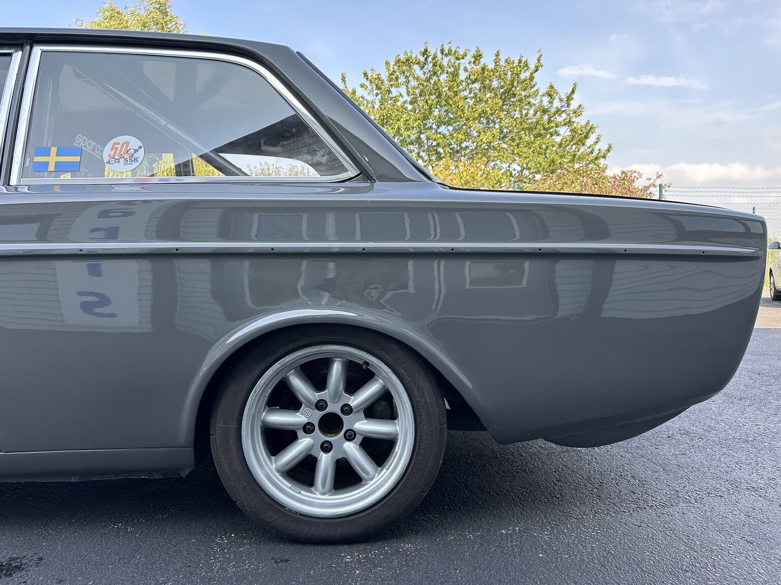 Exterior image of 1969 Volvo 142 race car