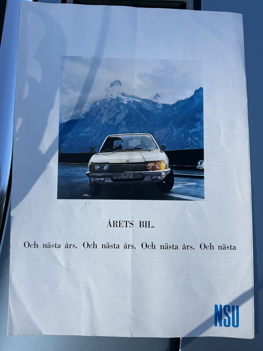 Dokumentation, 1975 NSU RO 80