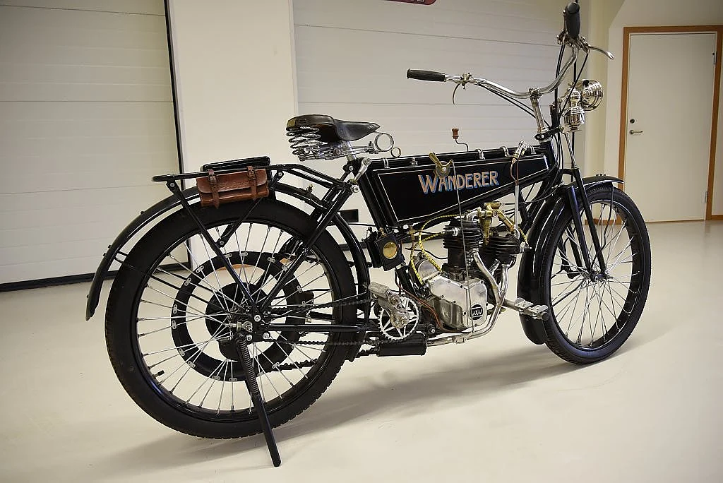 Bild von 1913 Wanderer 3PS V-Twin välrenoverad mc svensksåld från Falun (2)