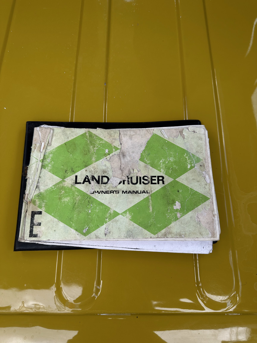 Documentation for 1976 Toyota Land Cruiser BJ40