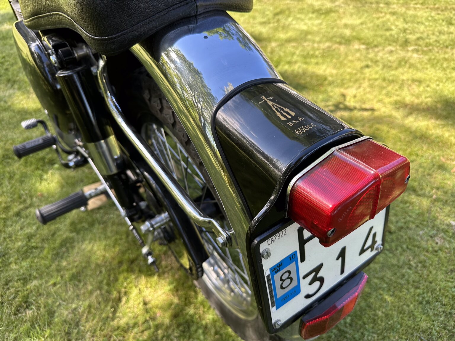 Exteriörbild på 1954  BSA A10 Deluxe