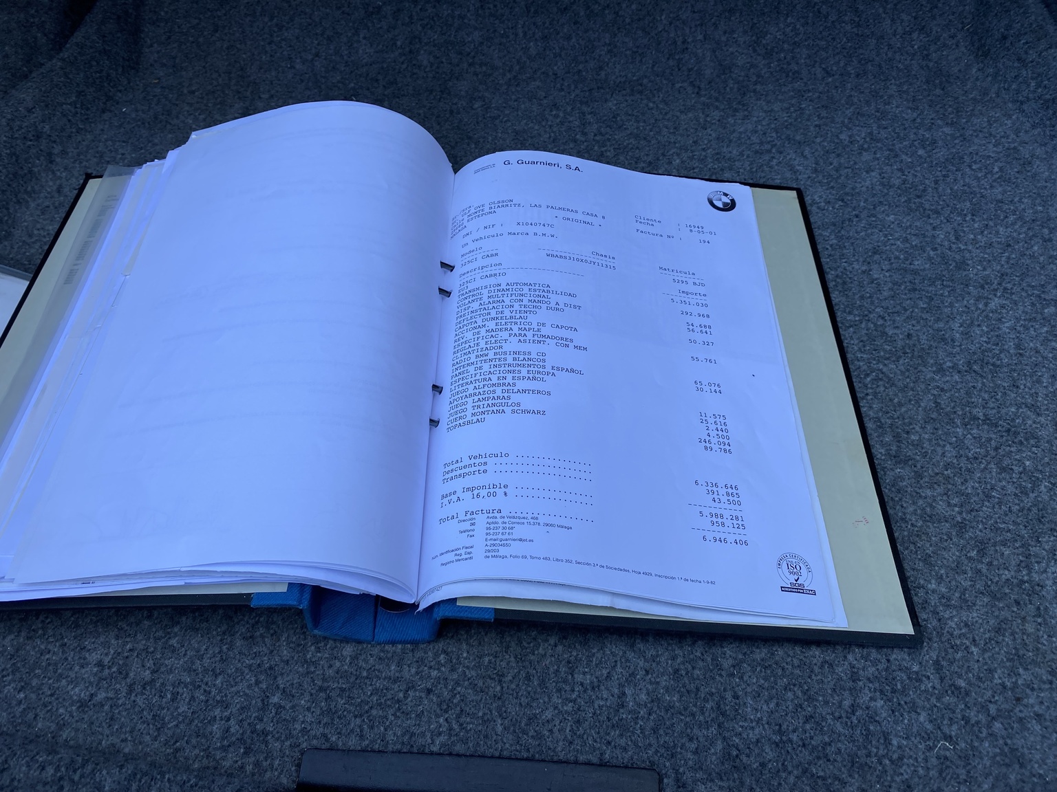 Dokumentation för 2001 BMW E46 325 Cabriolet (52)