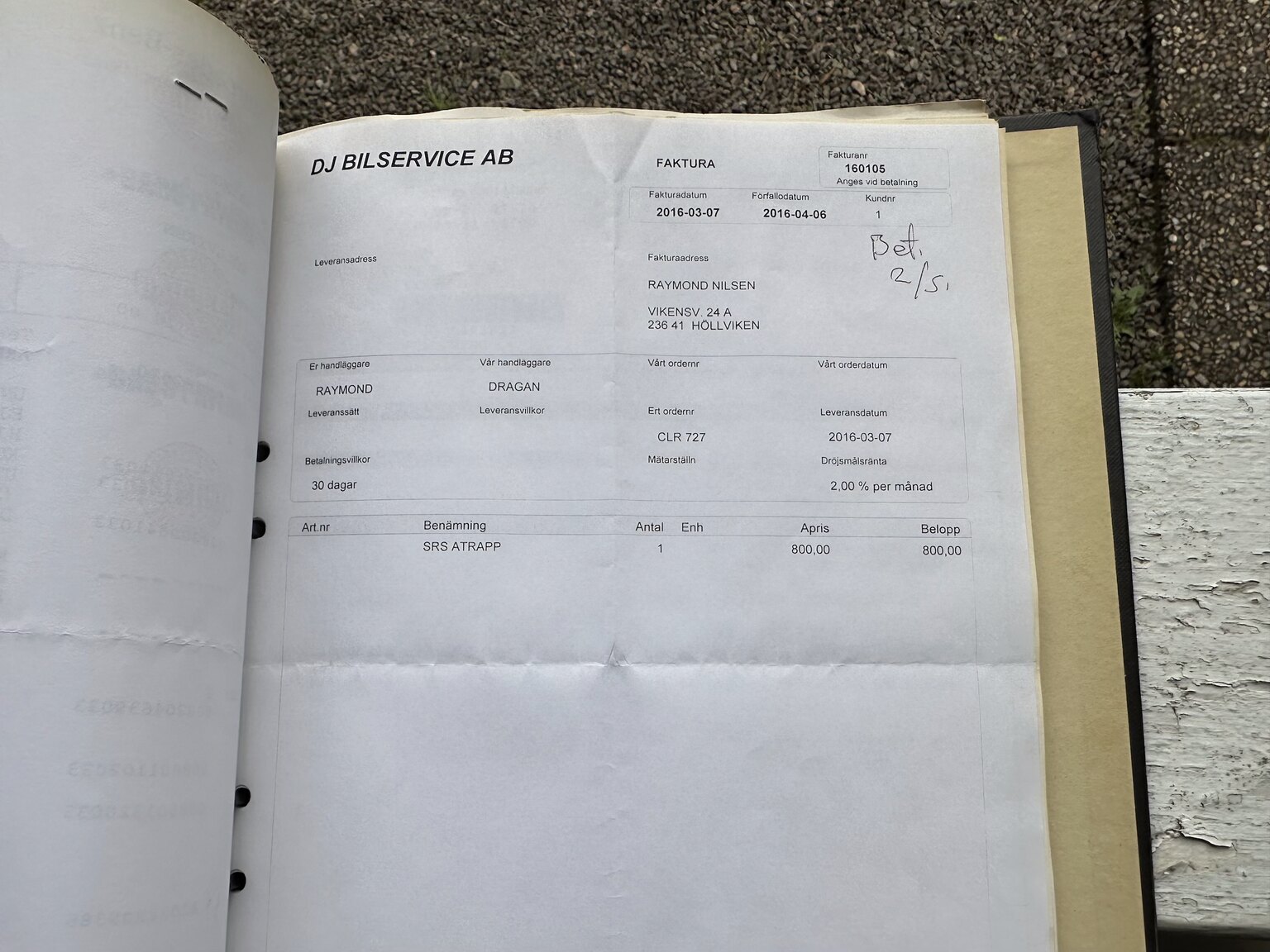 Dokumentation, 2003 Mercedes CLK 500