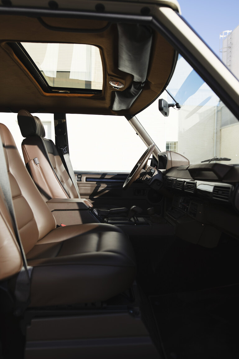 Innenraumfoto von 1991 Range Rover Restomod