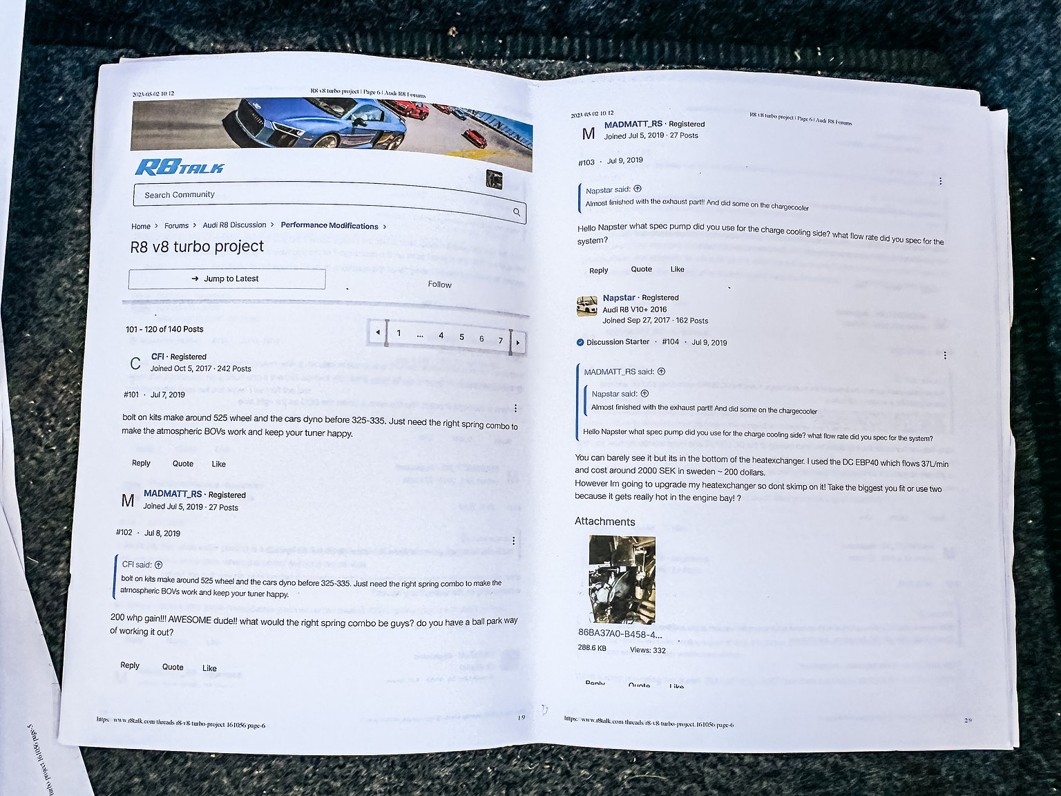 Documentation for 2008 Audi R8 4.2 V8 Turbo Manuell