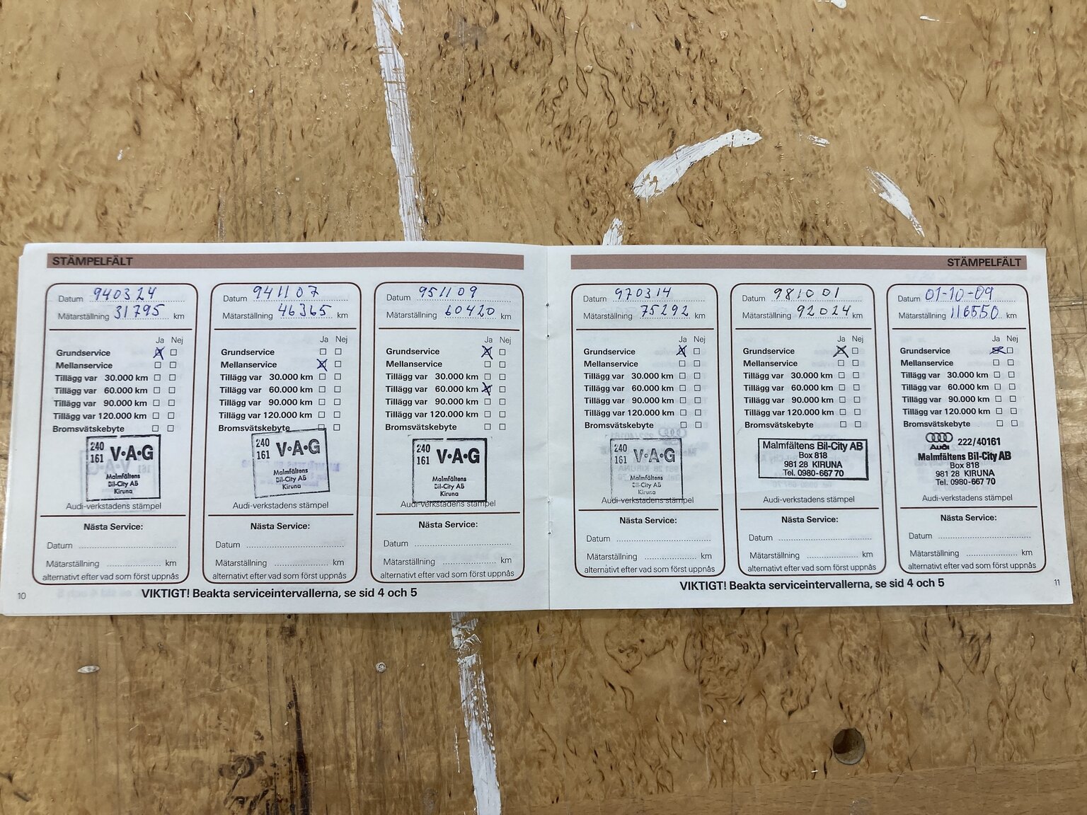 Documentation for 1992 Audi 100 Avant 2.3E Quattro