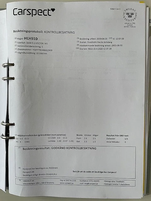 Dokumentation, 2008 SAAB 9-3 Vector 2.0T Cabriolet (30)