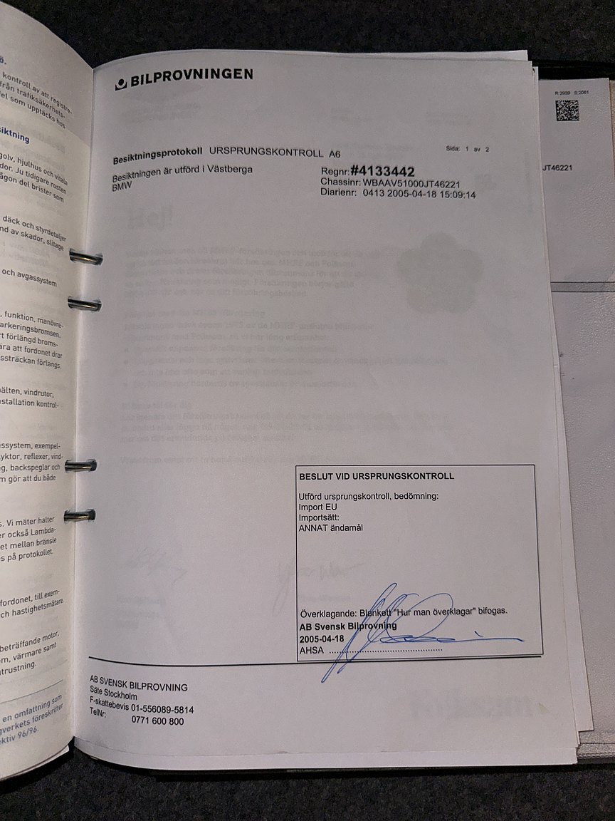 Documentation for 2001 BMW 330Xi