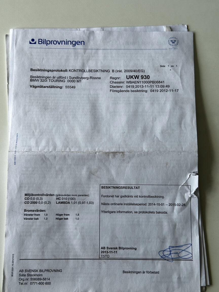 Documentation for 2003 BMW 320i Touring