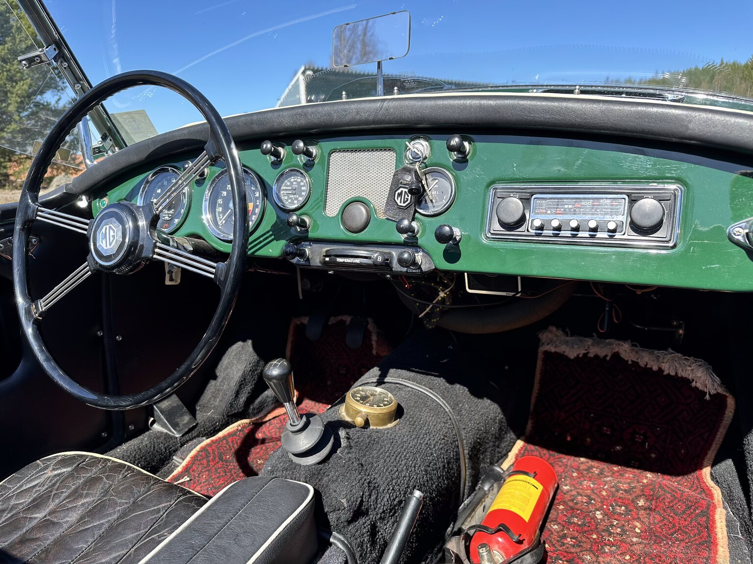 Interiörbild 1957 MGA Roadster (25)