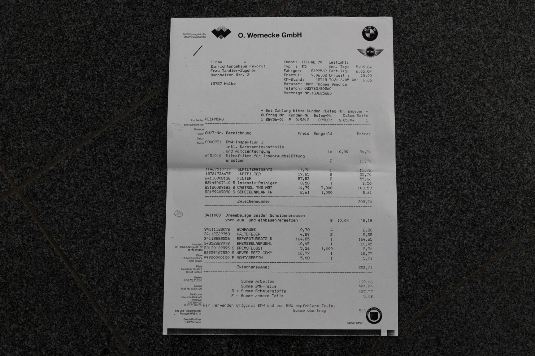 Dokumentation för 2002 BMW M5 E39 (10)