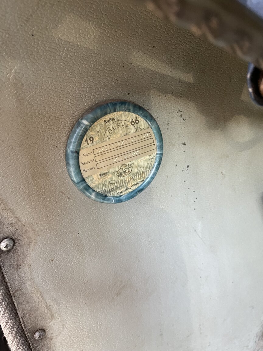 Innenraumfoto von 1956 Volvo PV 444