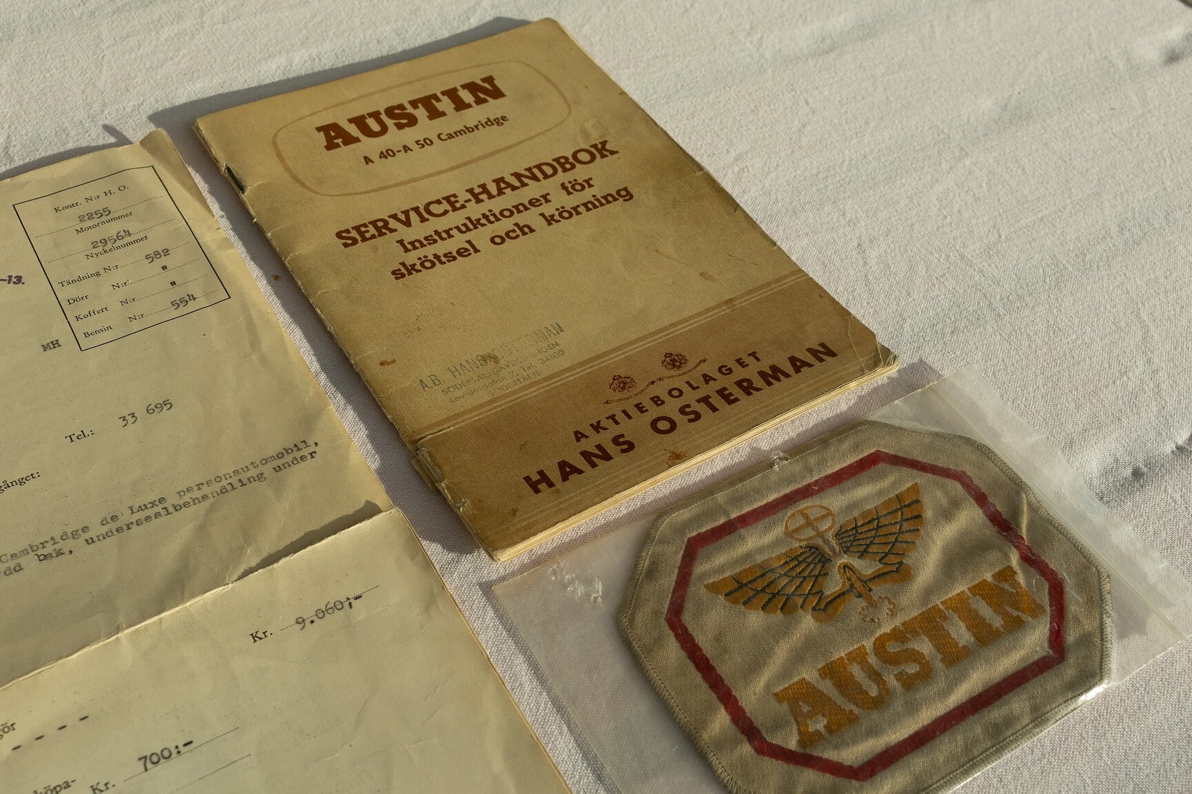 Documentation for 1955 Austin A50