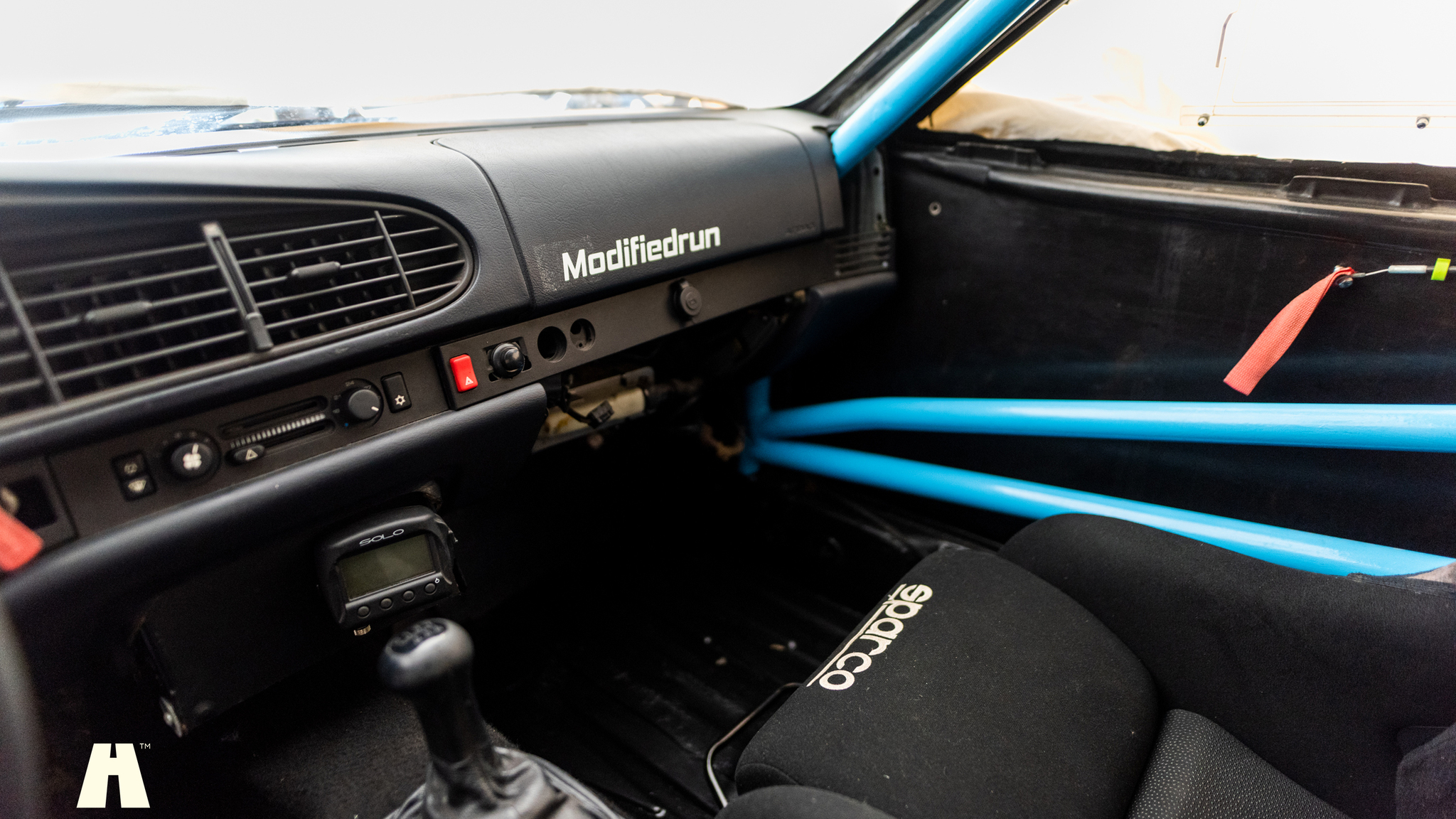 Interiörbild 1992 Porsche 968 Trackday