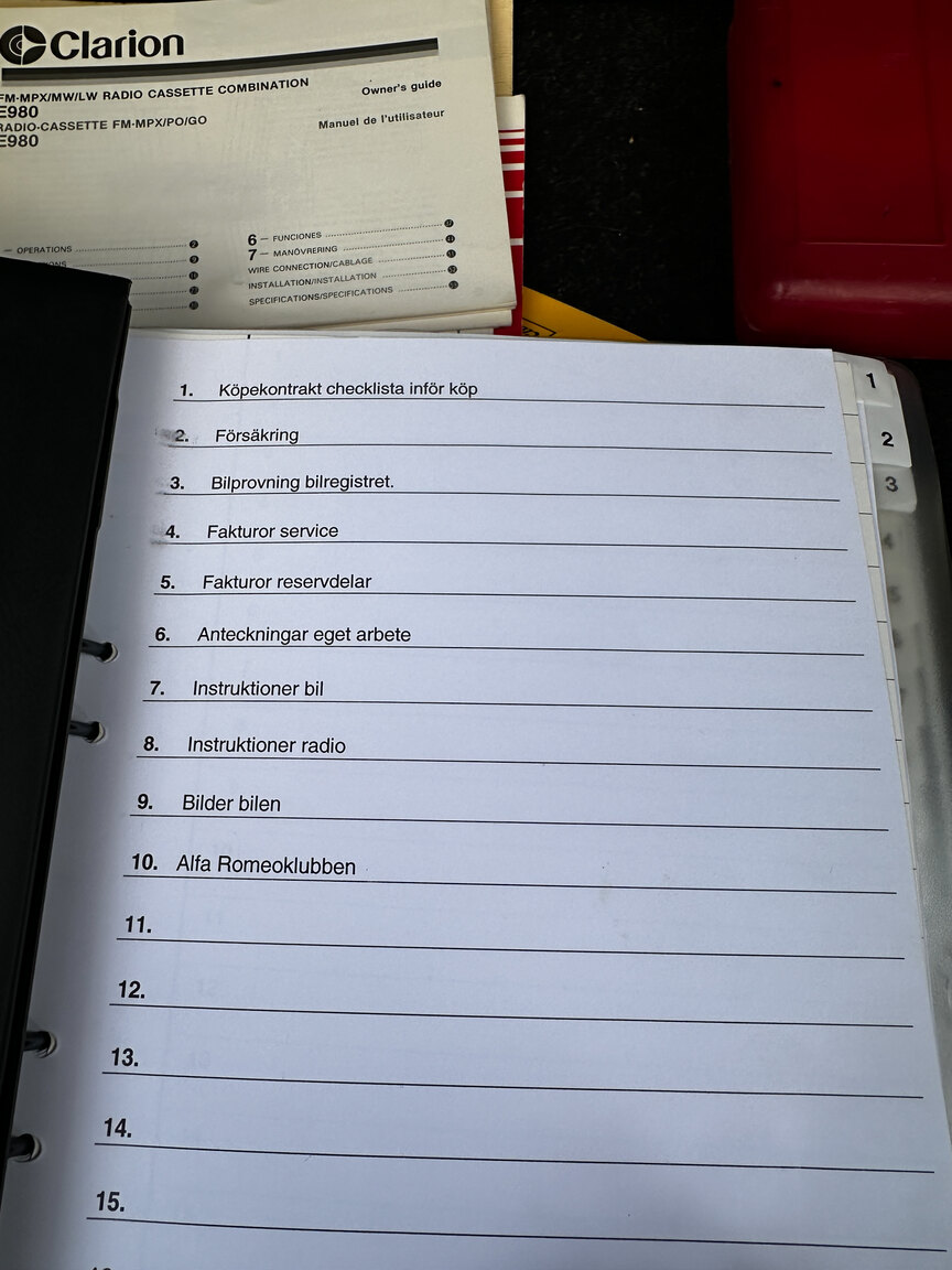 Documentation for 1984 Alfa Romeo GTV 6 2.5