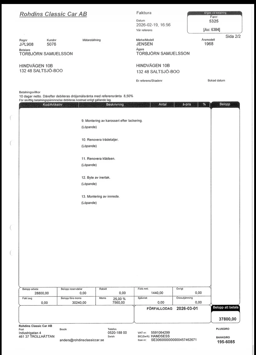 Documentation for 1968 Jensen Interceptor (46)