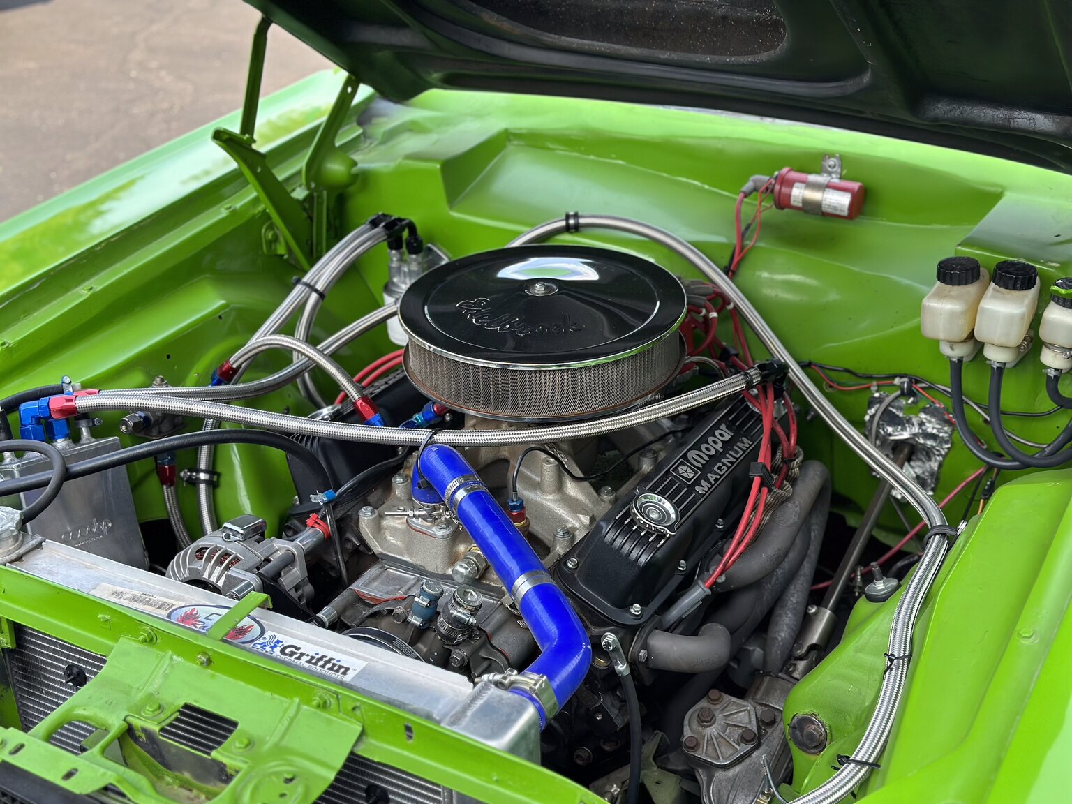 Image of 1970 Dodge Challenger Race Car mechanics