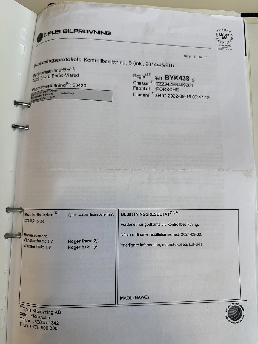 Dokumentation för 1984 Porsche 944 Targa (25)