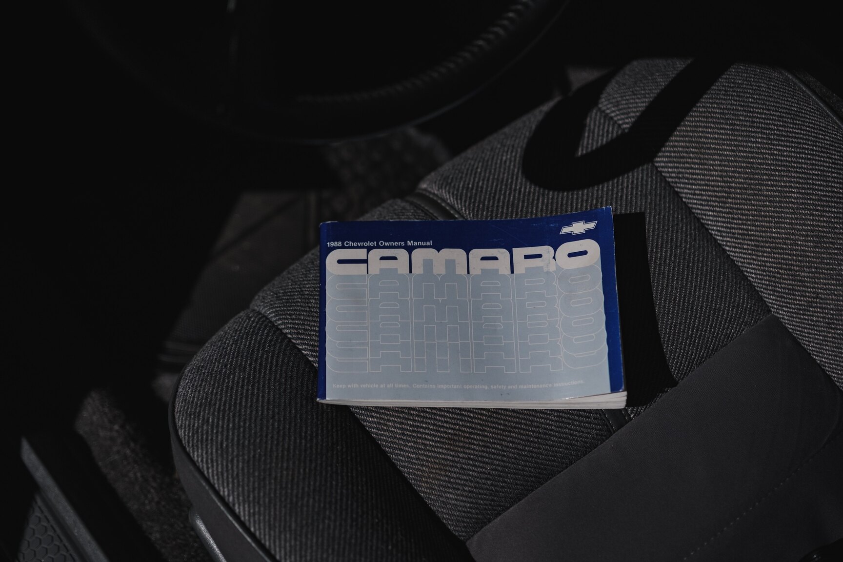 Documentation for 1988 Chevrolet Camaro Z28 Iroc-Z Convertible
