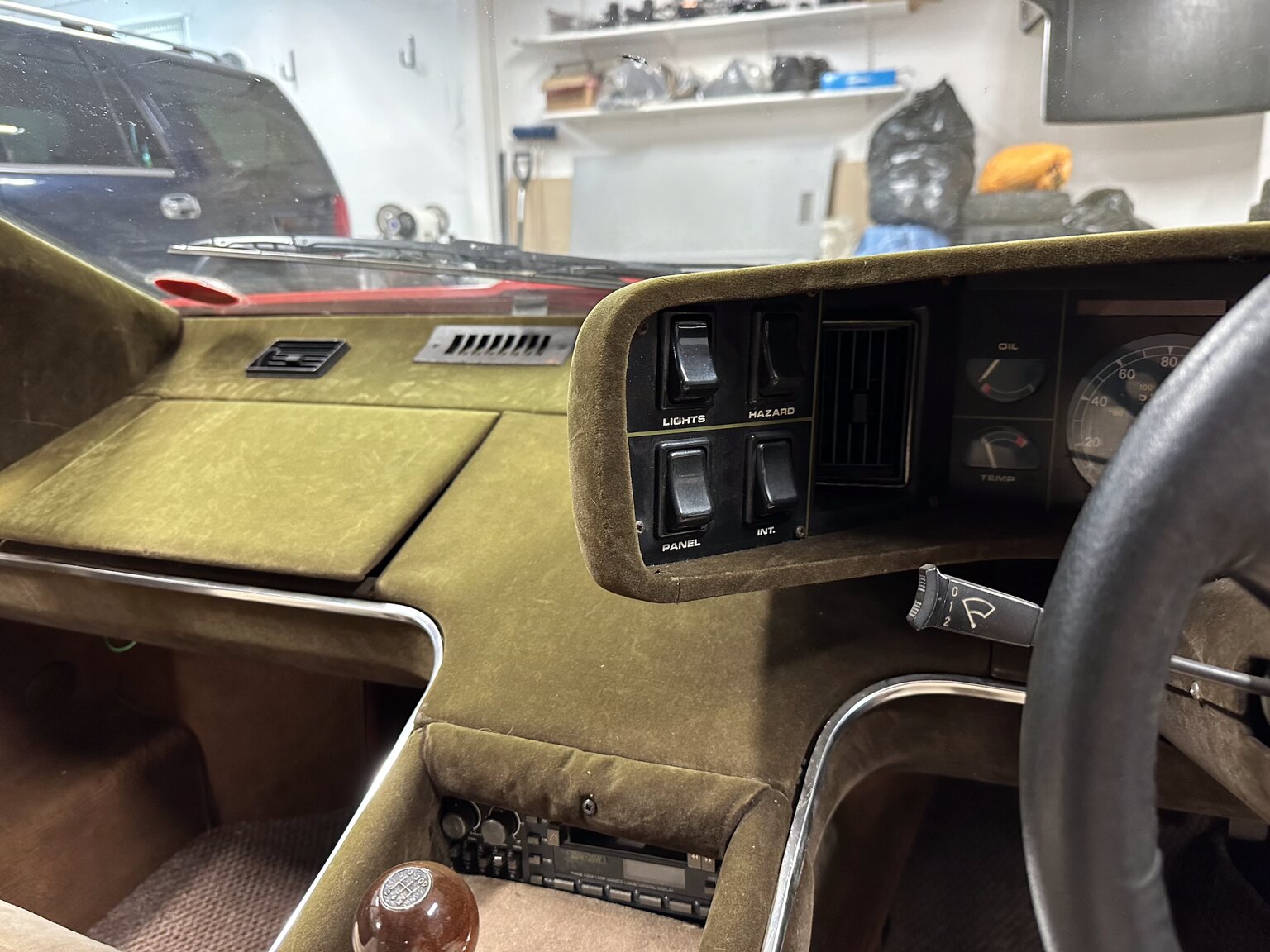 Innenraumfoto von 1977 Lotus Esprit S1