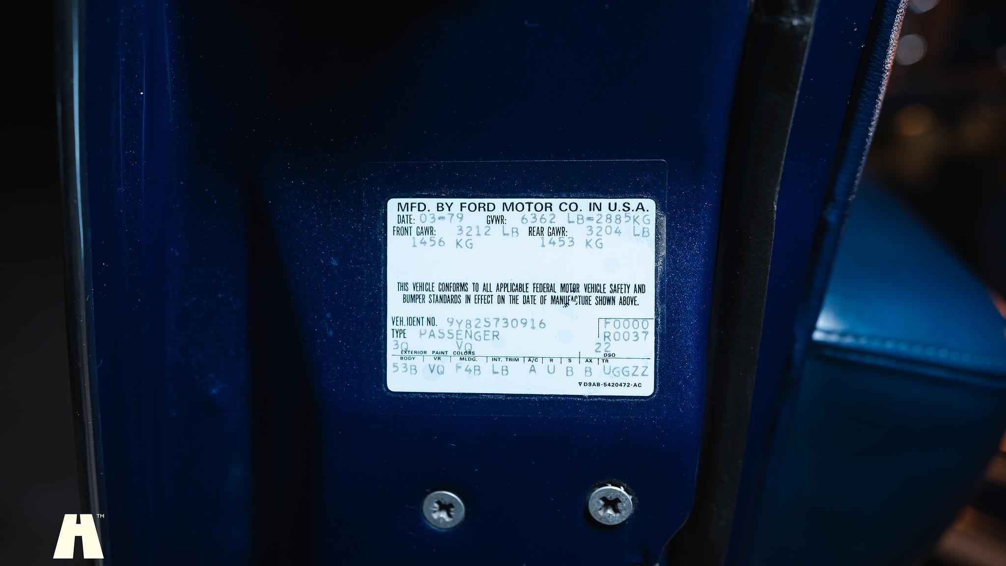 Interiörbild 1979 Lincoln Continental (70)