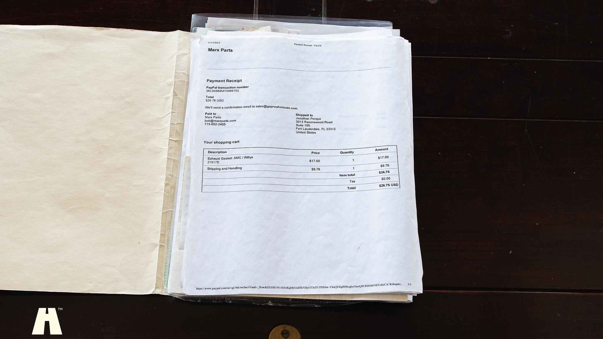 Dokumentation för 1965 AMC Rambler Marlin 327 CUI 5.4 V8