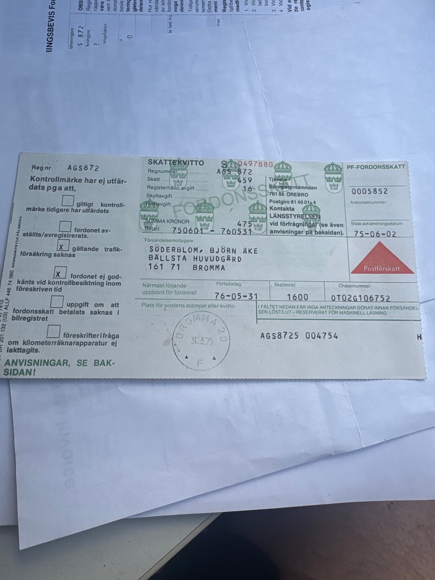 Documentation for 1970 Ford Mustang Boss 302