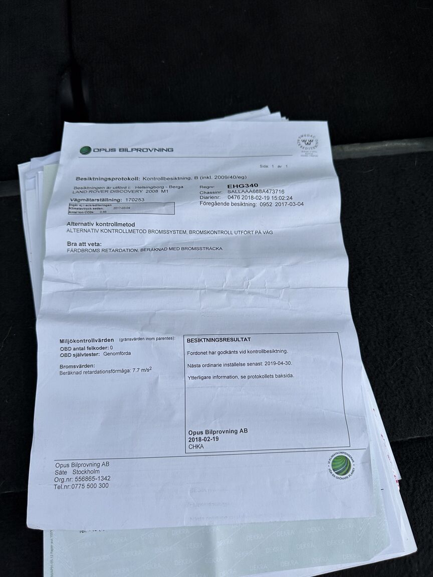 Dokumentation för 2008 Land Rover Discovery TDV6 SE (25)