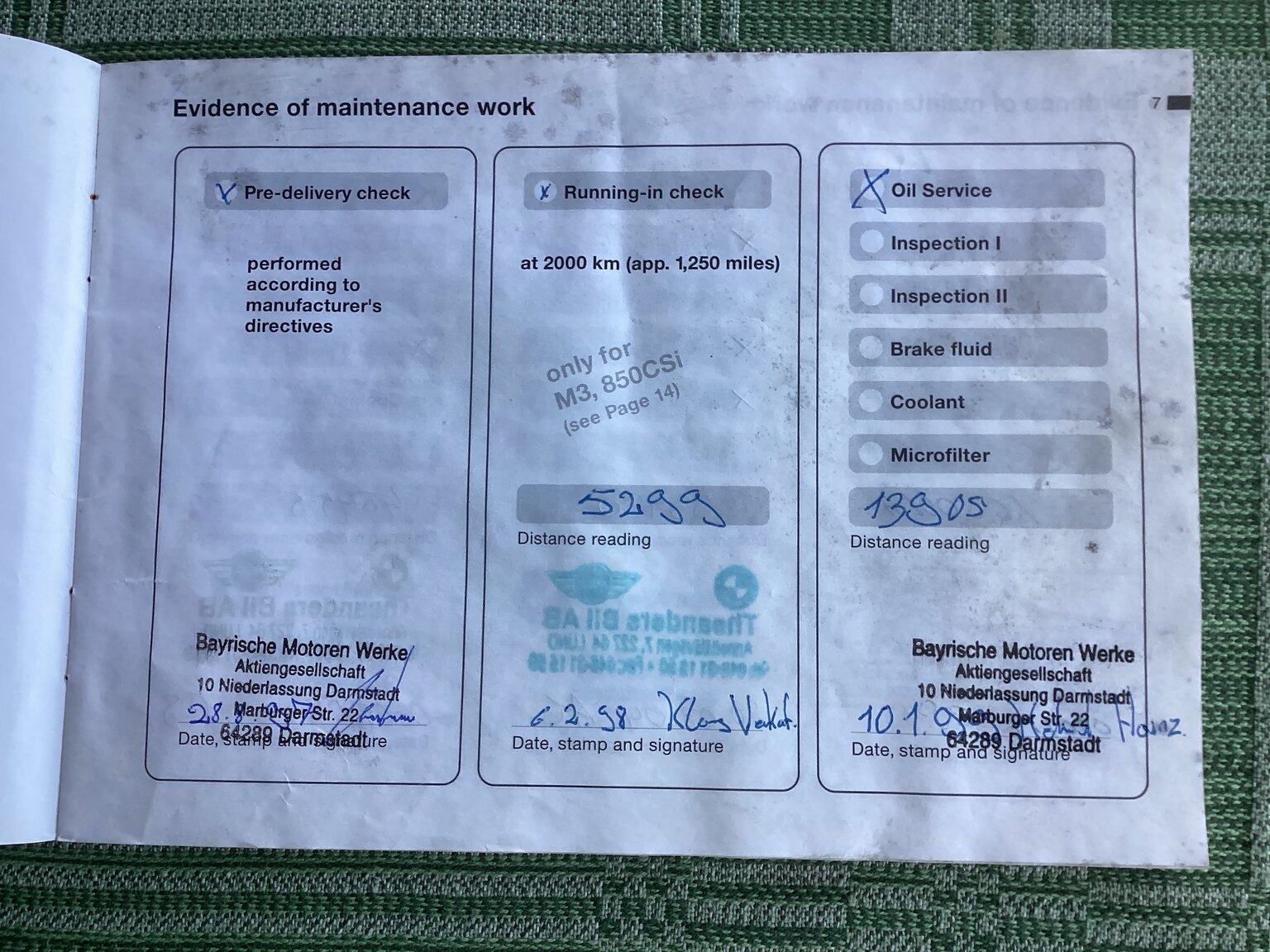 Documentation for 1998 BMW Z3 M Roadster