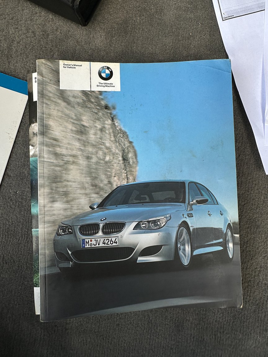 Documentation for 2006 BMW E60 M5