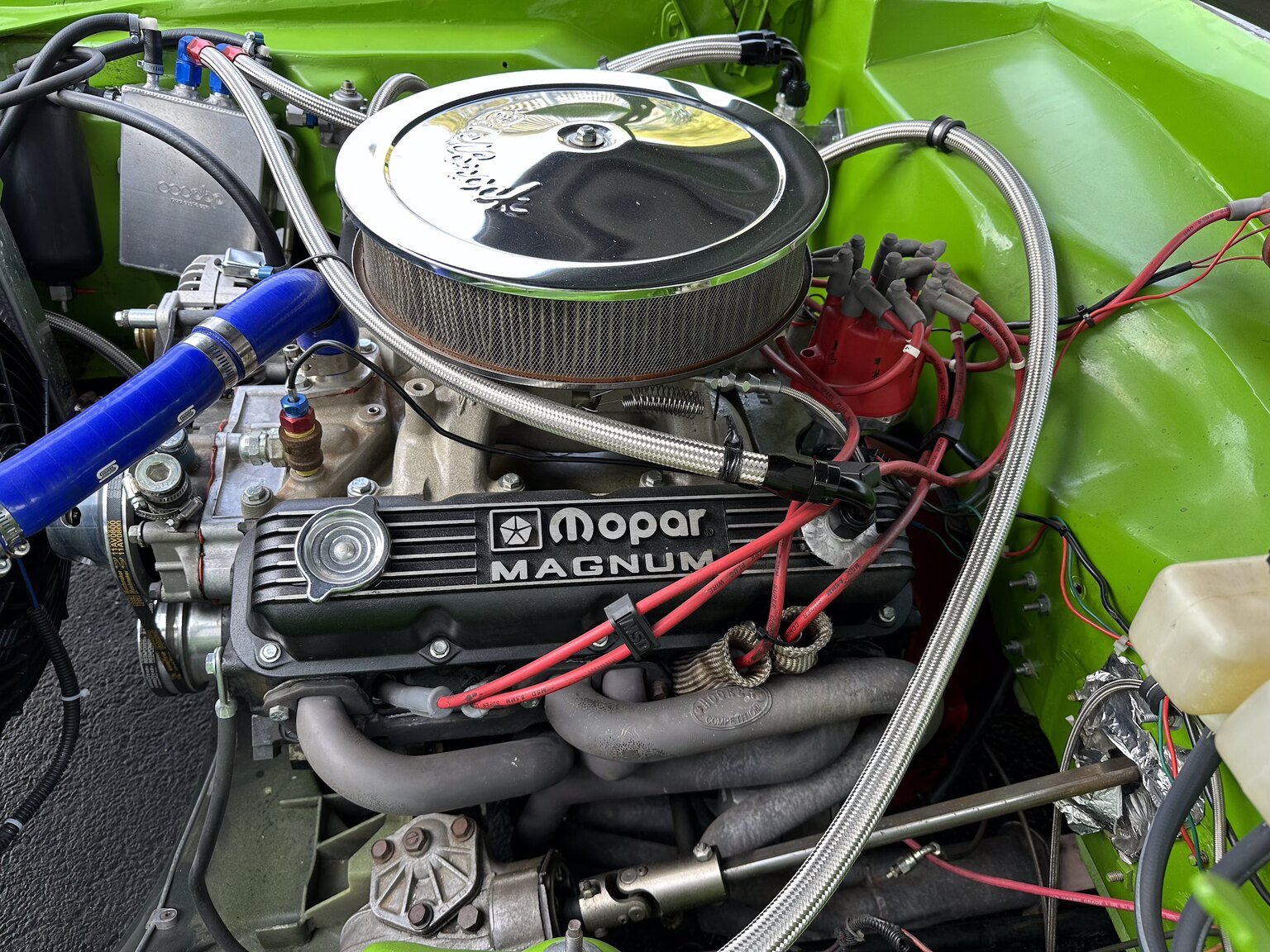 Image of 1970 Dodge Challenger Race Car mechanics