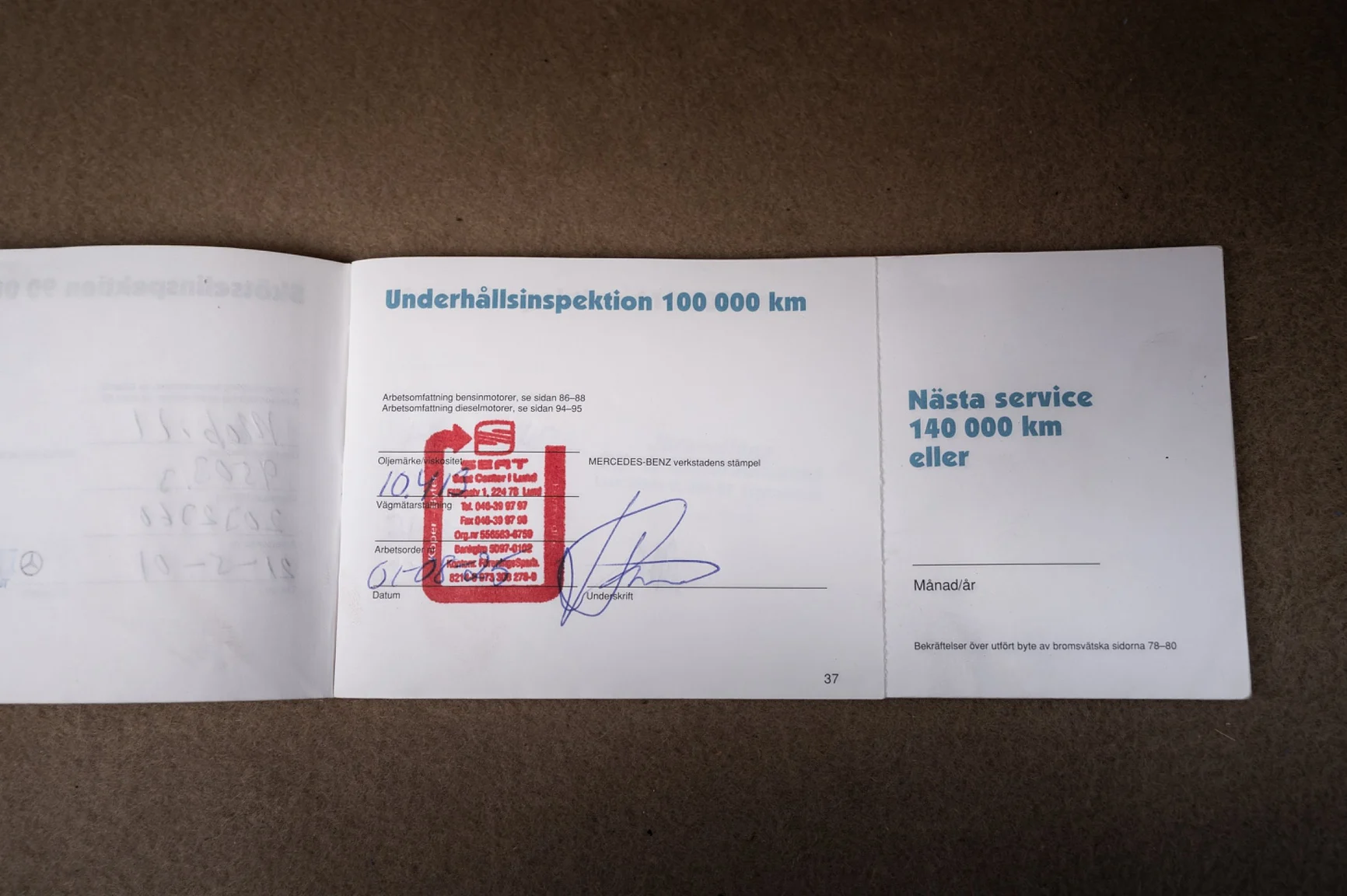 Dokumentation, 1991 Mercedes-Benz 500 SL (21)