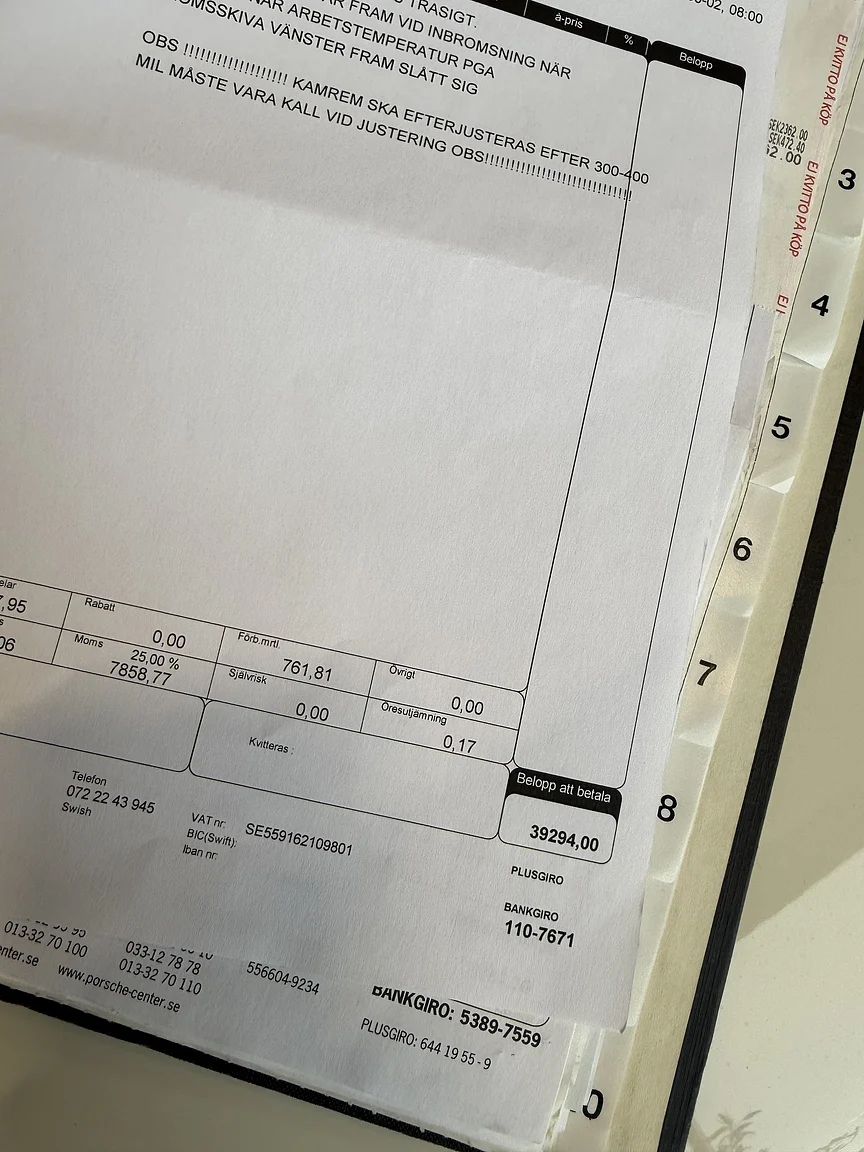 Dokumentation för 1984 Porsche 944 Targa (18)