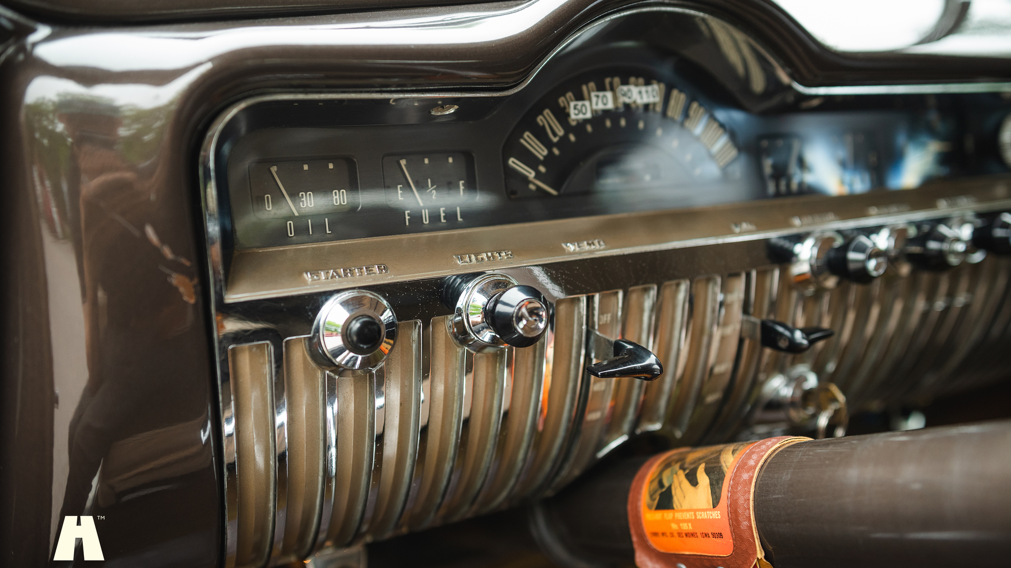 Interior image of 1950 Mercury Eight Sport Sedan