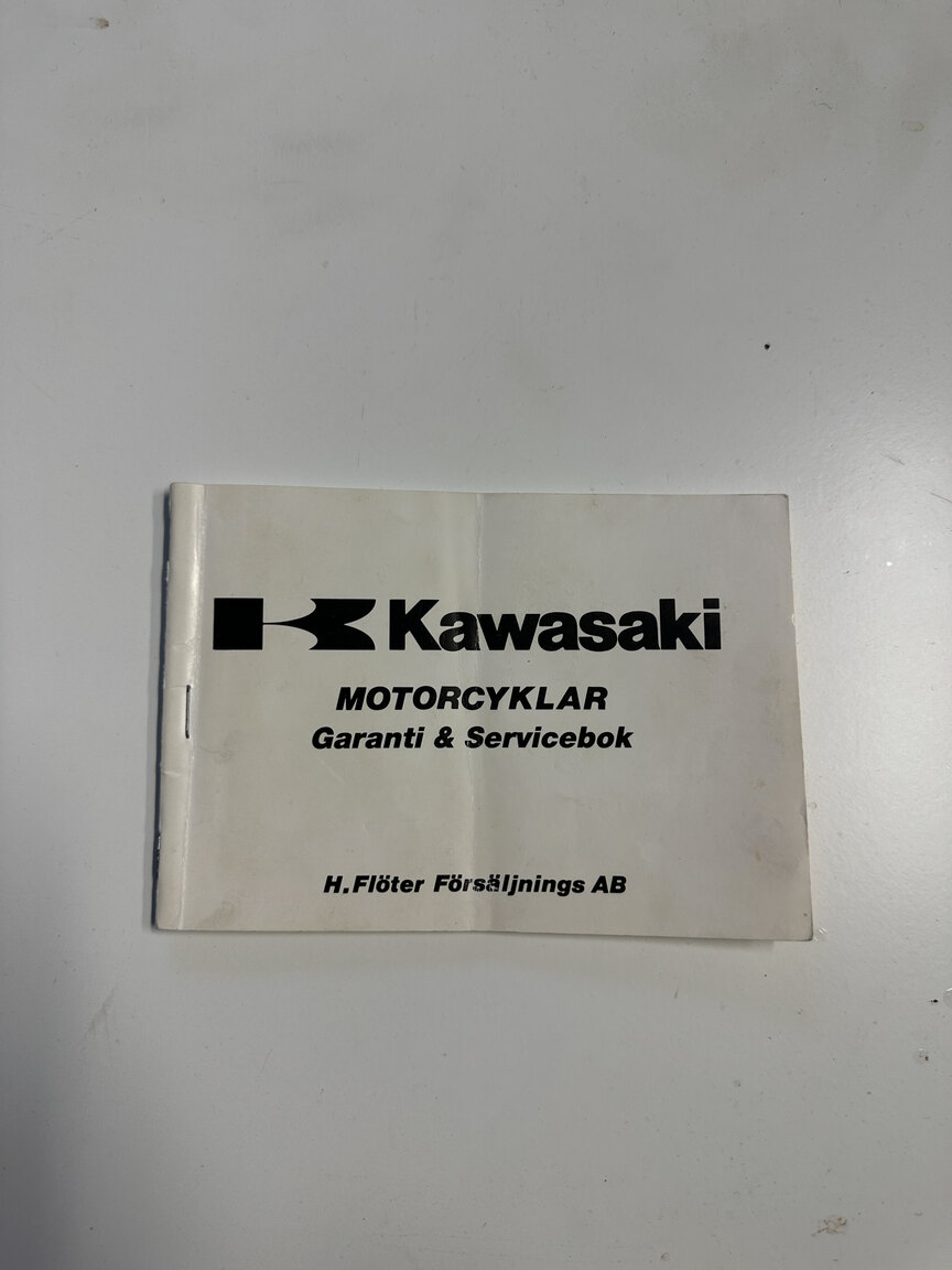 Dokumentation för 1990 Kawasaki ZX900R