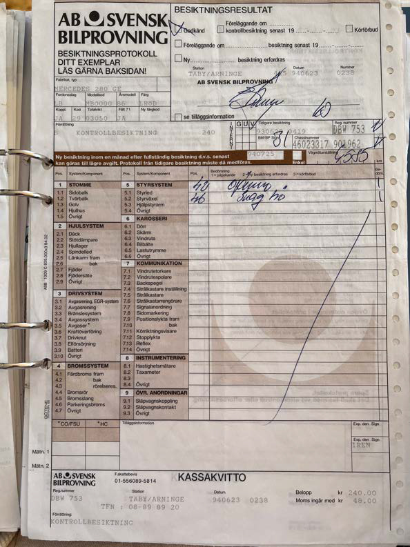 Dokumentation, 1986 Mercedes 280 GE (28)