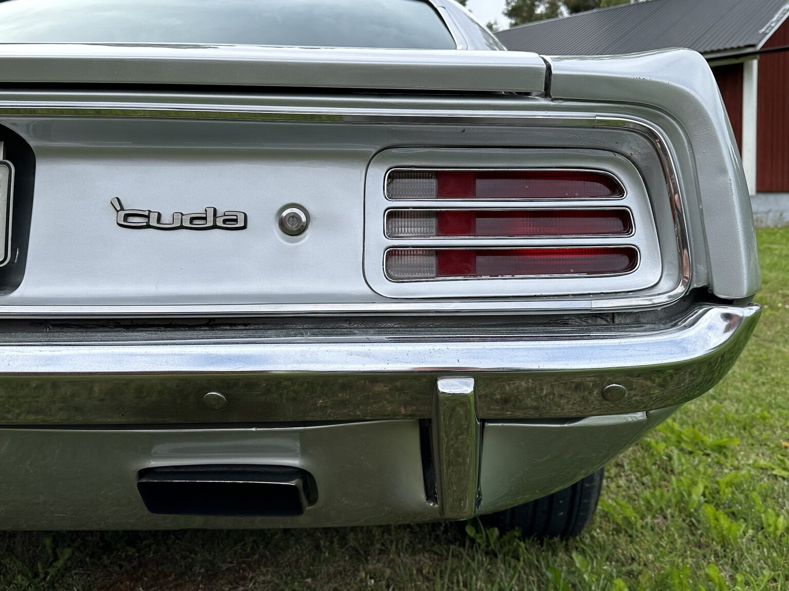 Exteriörbild på 1970 Plymouth Cuda 383