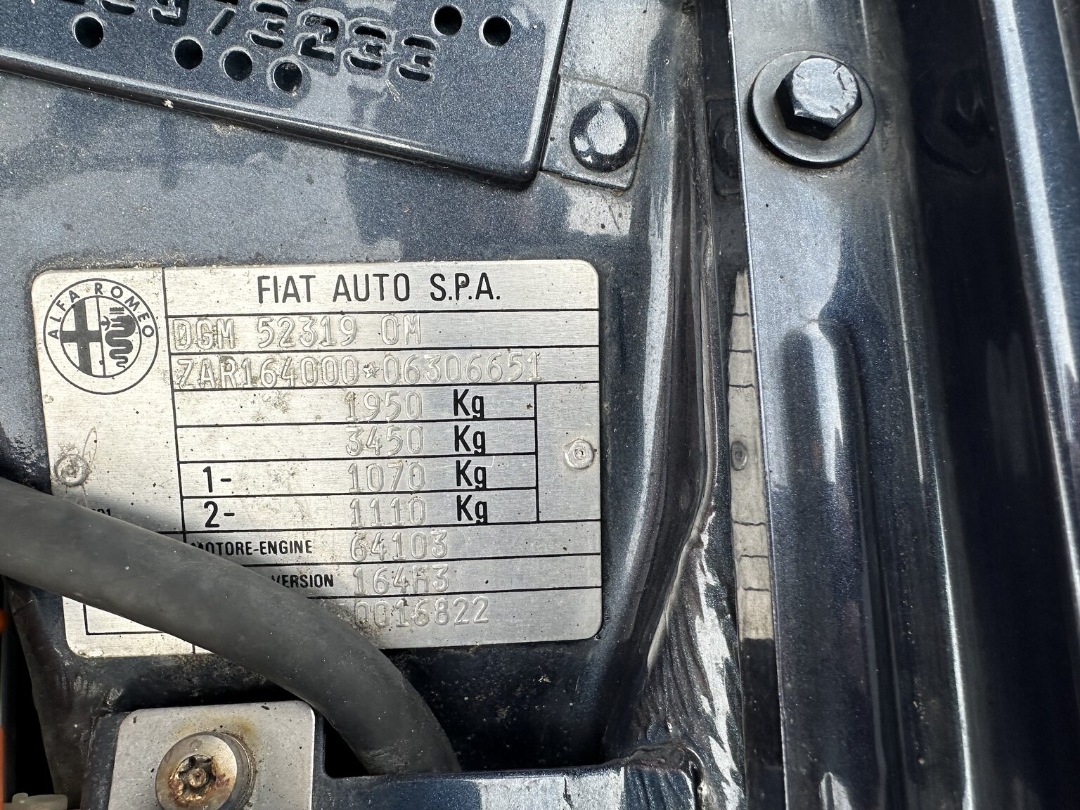 Image of 1994 Alfa Romeo 164 mechanics