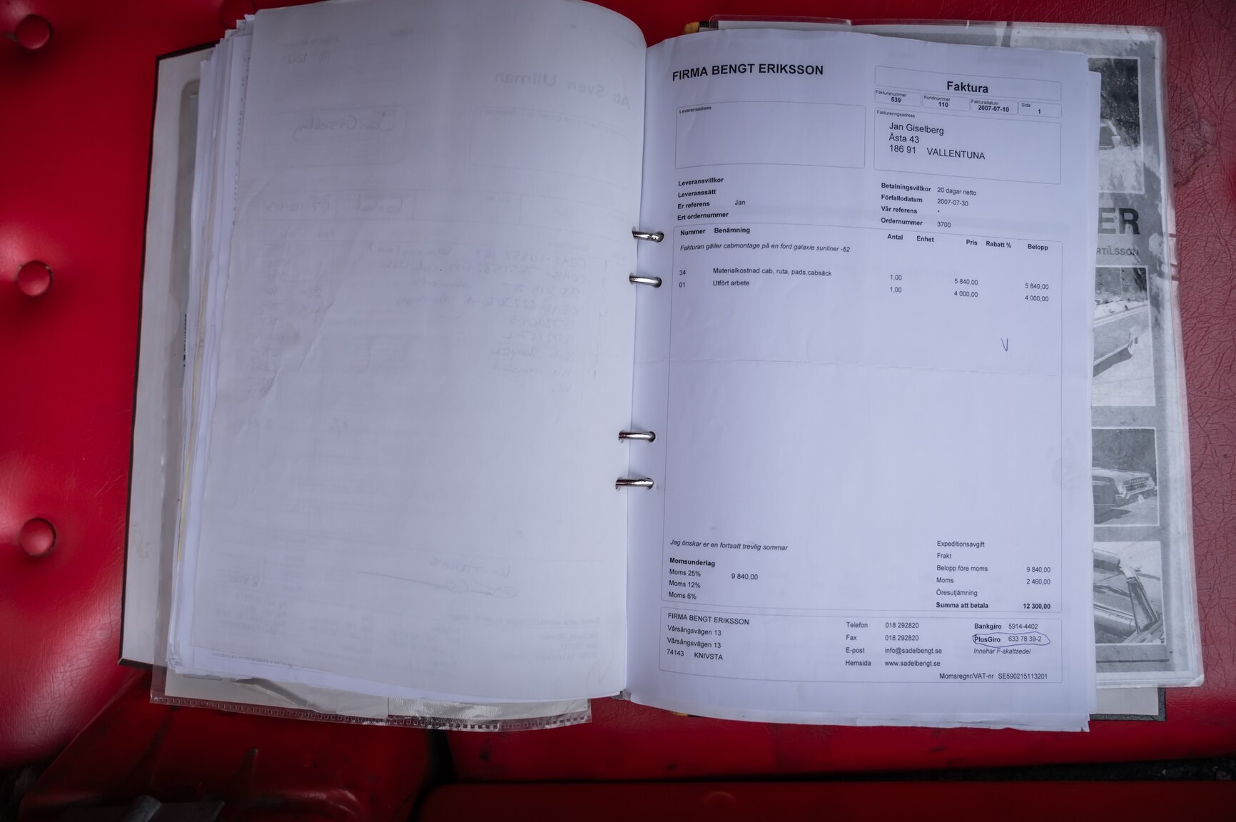 Documentation for 1962 Ford Galaxie 500 Sunliner