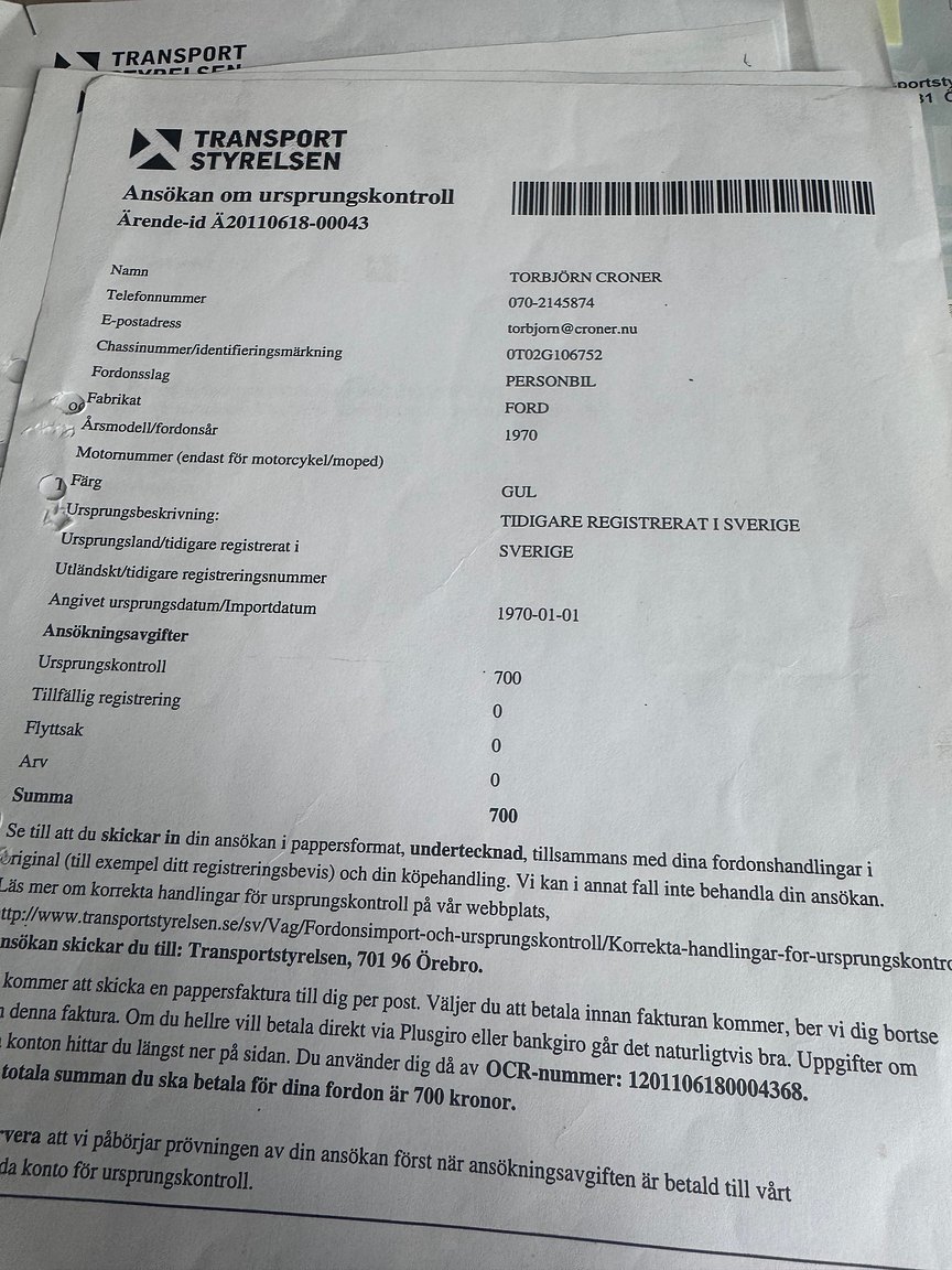 Dokumentation, 1970 Ford Mustang Boss 302