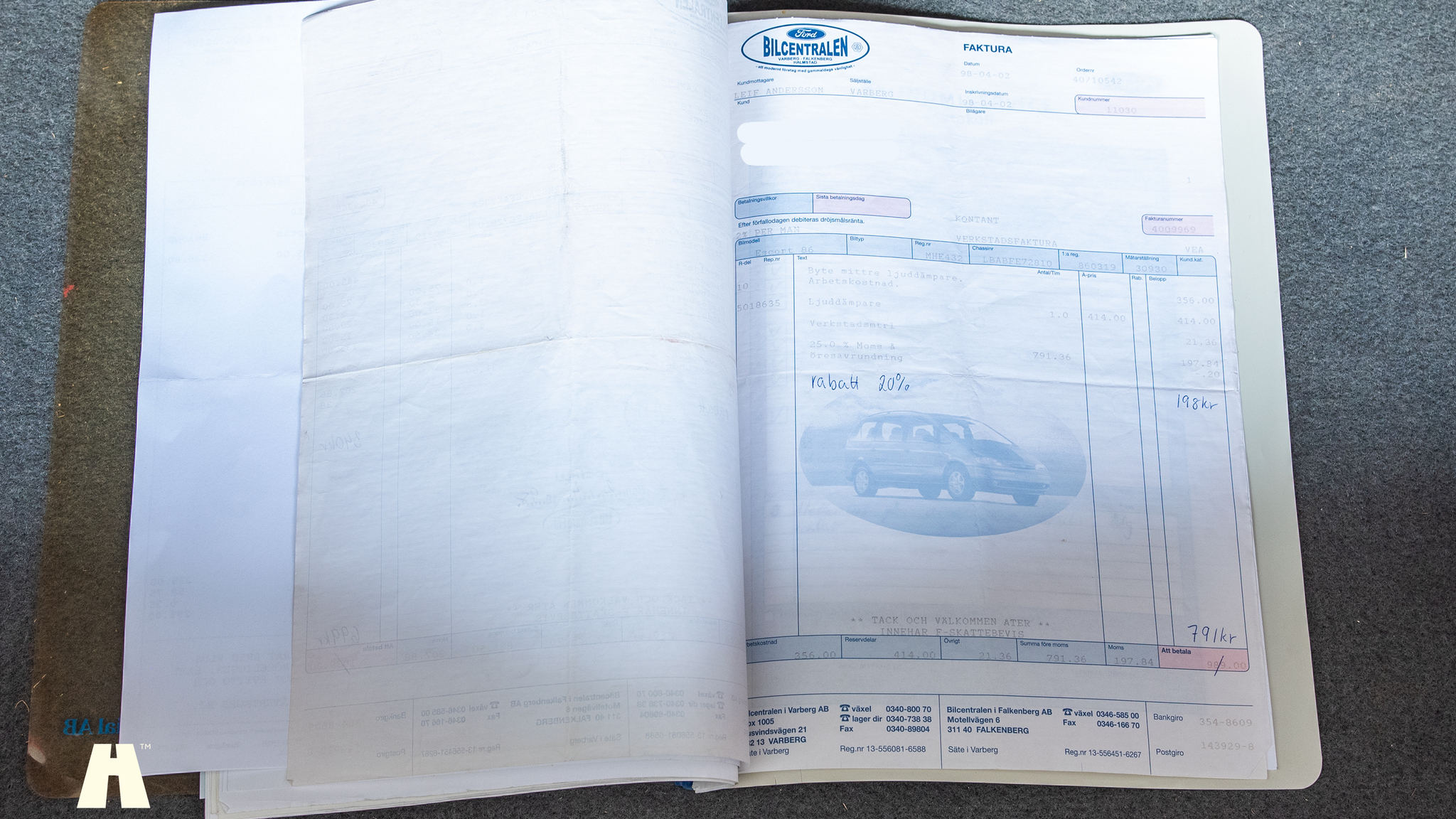 Dokumentation för 1986 Ford Escort 1.6 Hatchback 3-door  (19)