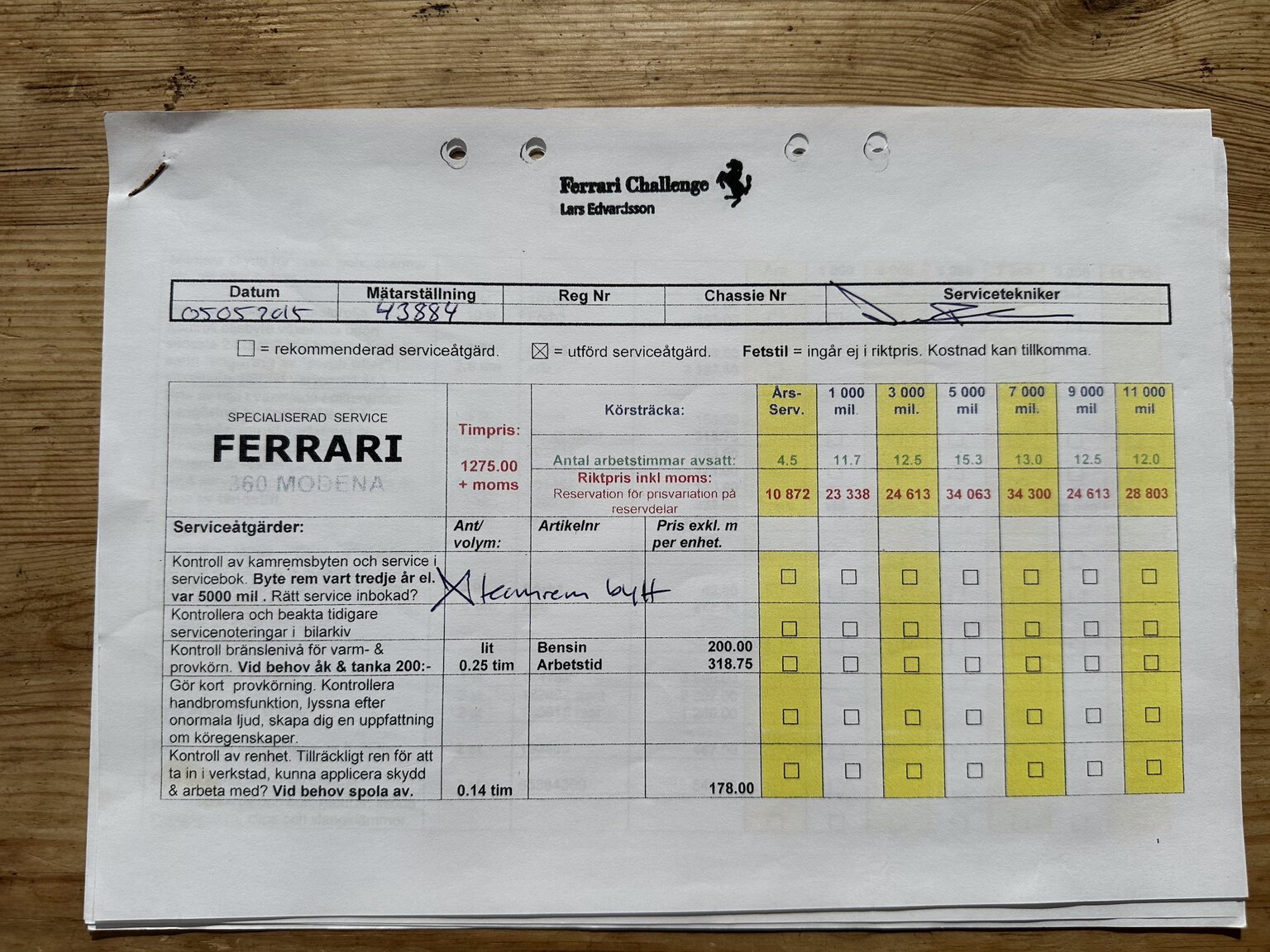 Documentation for 2001 Ferrari 360 Modena V8 Manual (13)