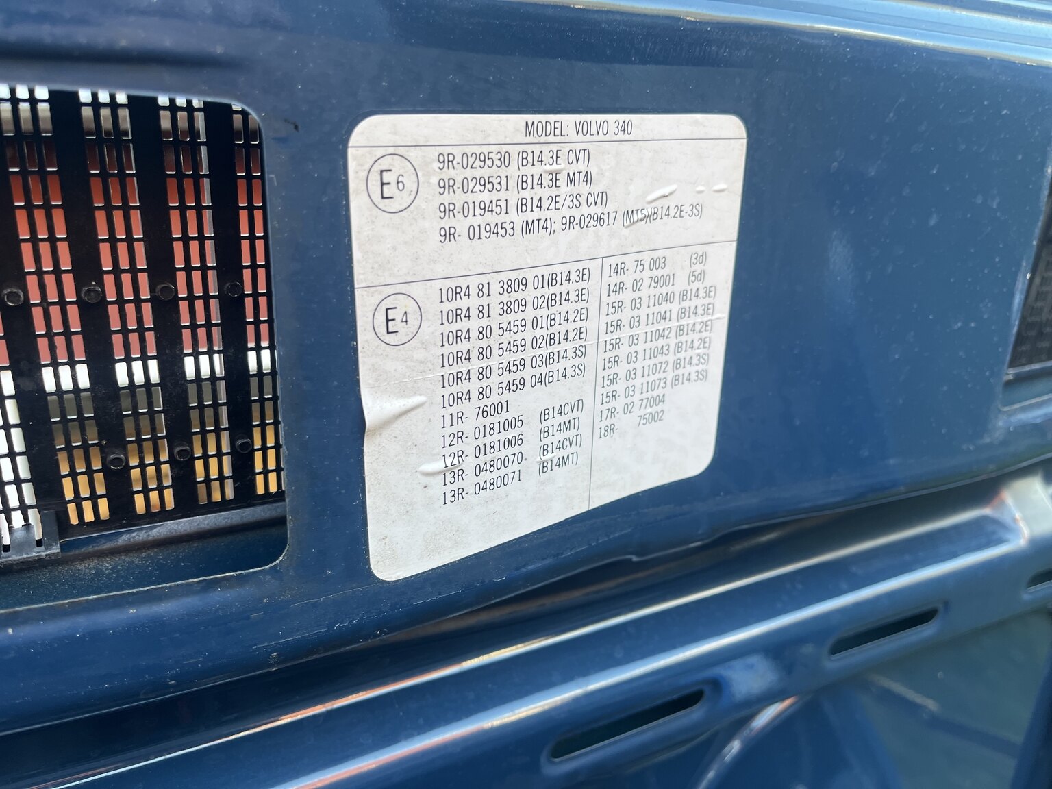 1983 Volvo 340 (11), Mekanik