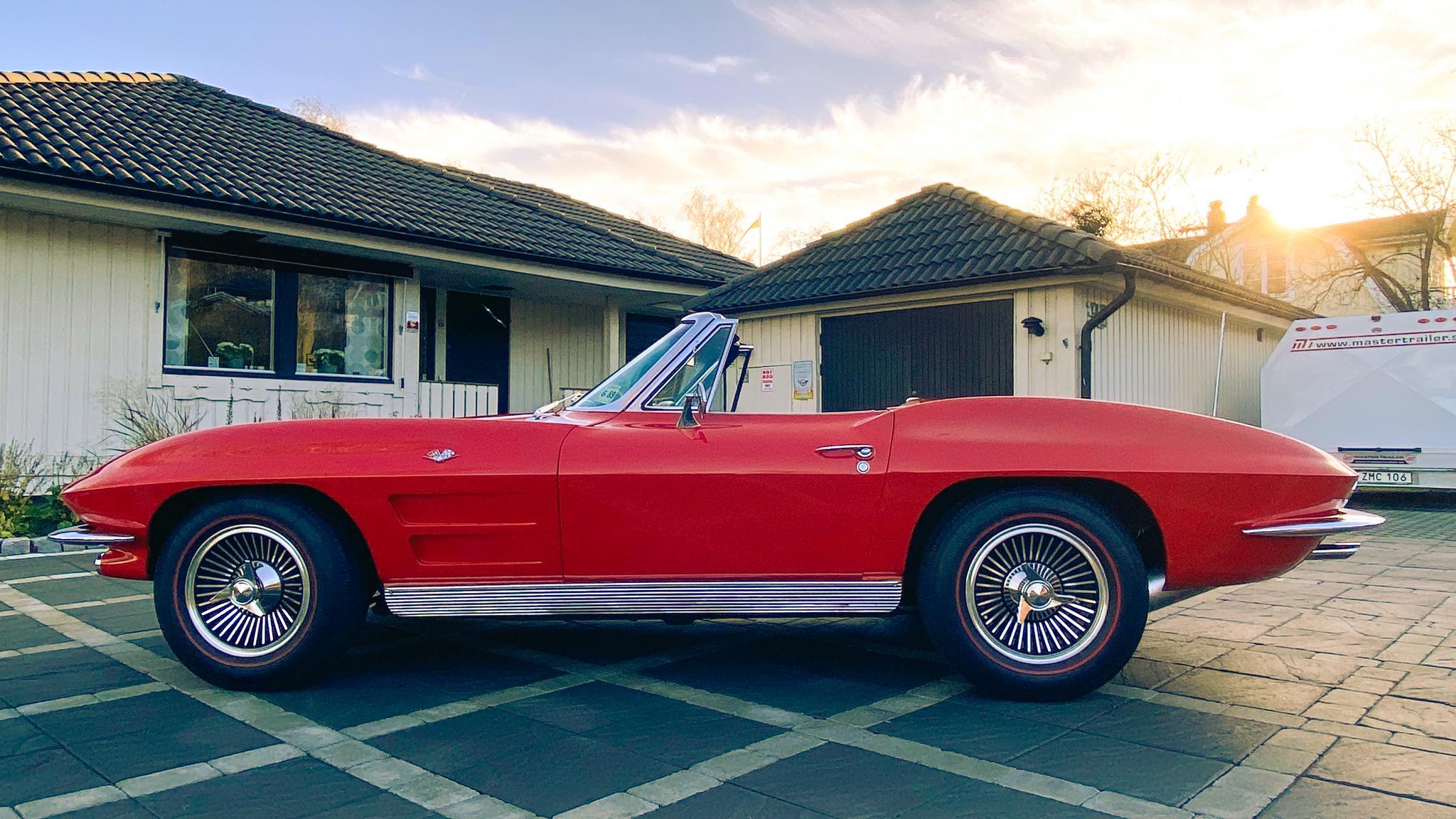 Exteriörbild på 1963 Corvette C2 Stingray