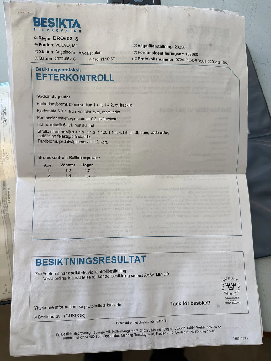 Documentation for 1966 Volvo Amazon 121 P130 (2)