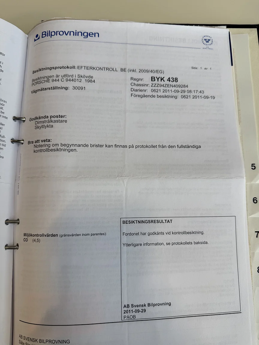 Dokumentation, 1984 Porsche 944 Targa (32)